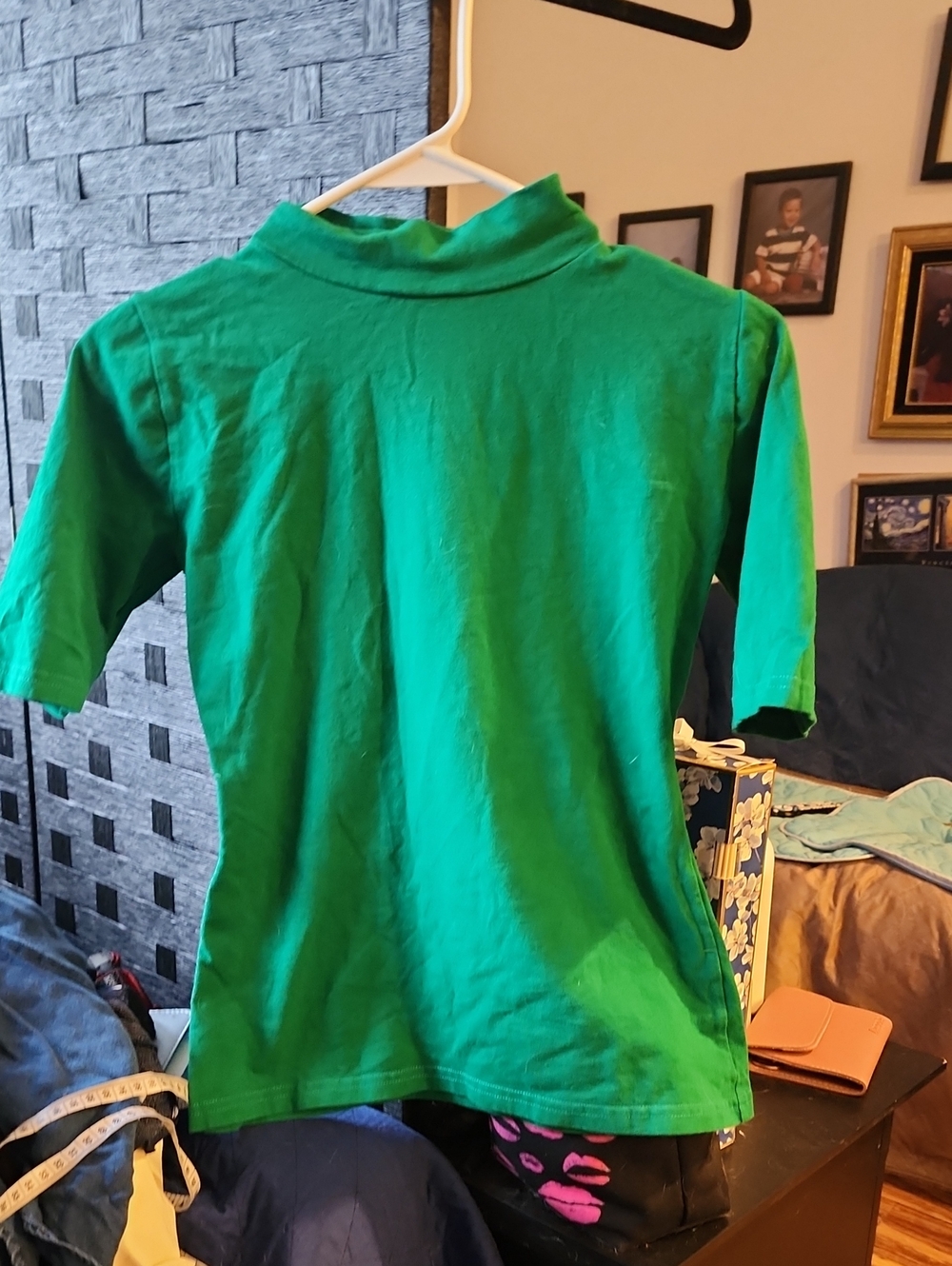 Heart Of Haute Womens Green Short-Sleeve Top
